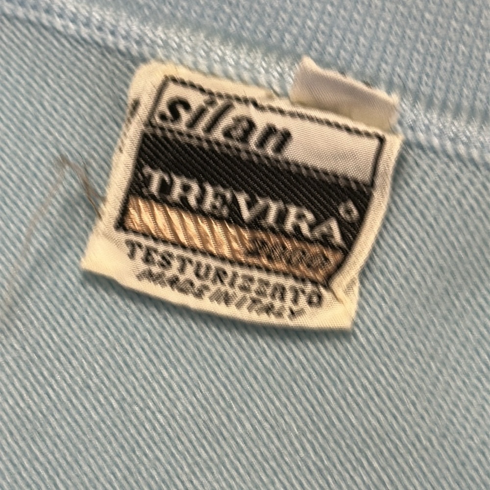 Vintage 1970s SILAN TREVIRA made in Italy, grandmacore baby blue cardigan sm - Picture 7 of 12